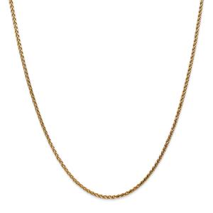 Gold Classics(tm) 1.8mm. 14kt. Solid Diamond Cut Spiga Necklace