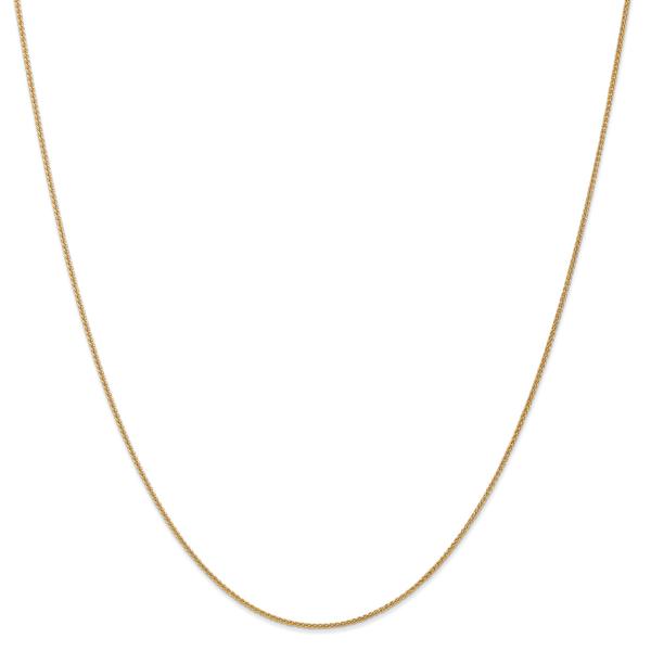 Unisex Gold Classics(tm) 1mm. 14kt. Solid Spiga Chain 14in. Necklace