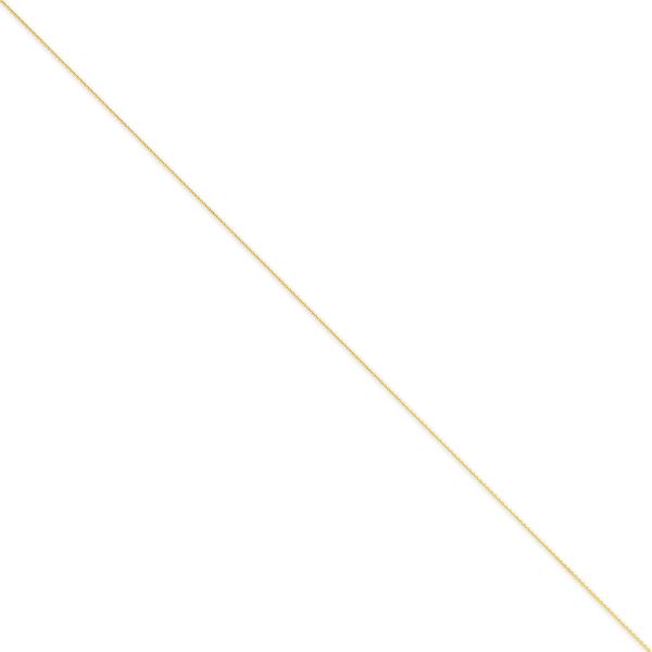 Unisex Gold Classics(tm) .75mm. Solid Polished Cable Chain Necklace alternate view
