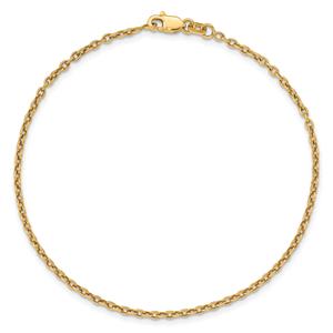Gold Classics(tm) 1.8mm. Solid Polished Cable Chain Necklace