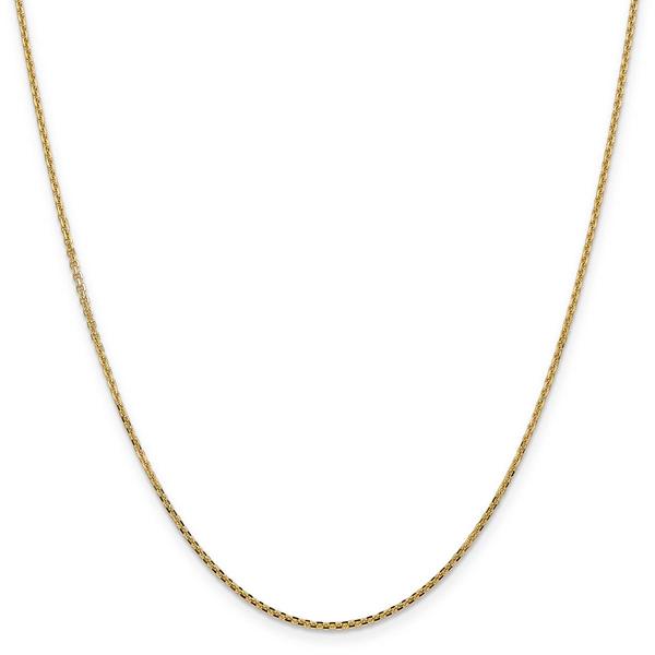 Unisex Gold Classics(tm) 1.45mm. Solid Diamond Cut 14in. Necklace alternate view