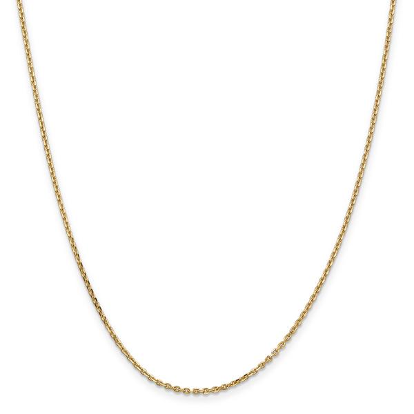 Gold Classics(tm) 1.65mm. Solid Diamond Cut Cable Necklace