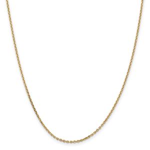 Gold Classics(tm) 1.65mm. Solid Diamond Cut Cable Necklace