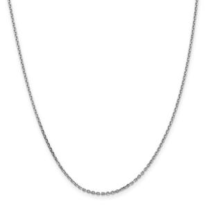 Gold Classics(tm) 1.65mm. White Gold Diamond Cut Necklace