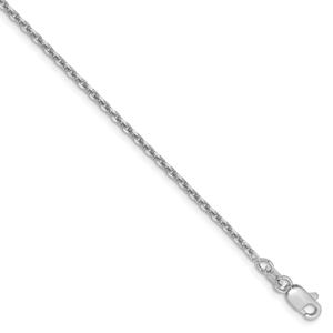 Gold Classics(tm) 1.65mm. White Gold Diamond Cut Necklace alternate view