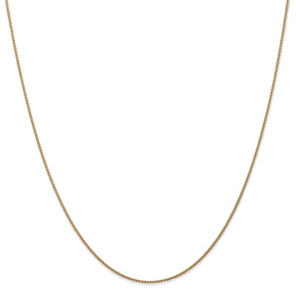 Gold Classics(tm) 1.0mm. 14kt. Solid Diamond Cut Spiga Necklace