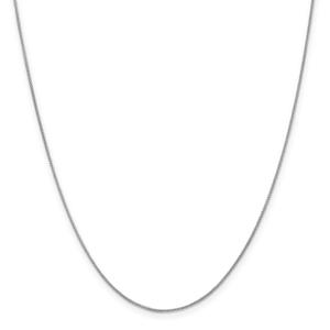 Gold Classics(tm) 0.80mm. 14kt. White Gold Spiga Chain Necklace