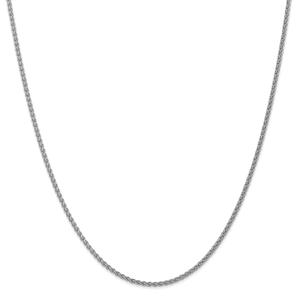 Gold Classics(tm) 1mm. 14kt. White Gold Spiga Chain Necklace
