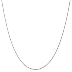 Gold Classics(tm) 1.0mm. 14kt. White Gold Spiga Chain Necklace