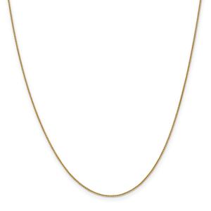 Unisex Gold Classics(tm) 0.80mm. 14kt. Gold Spiga 14in. Necklace