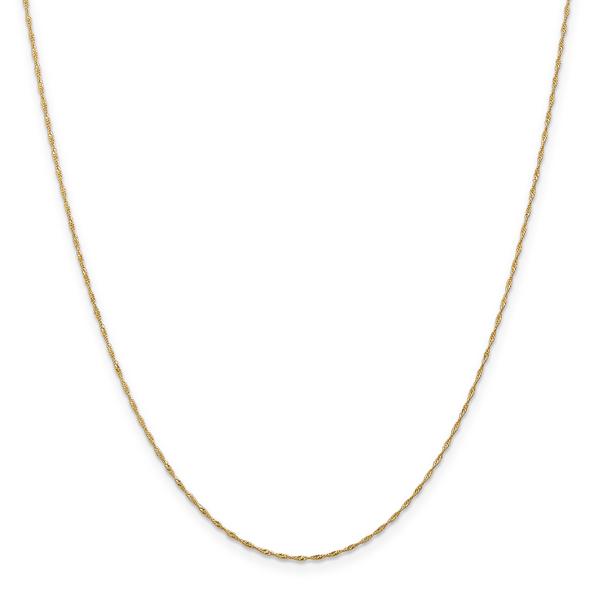 Gold Classics(tm) 1mm. 14kt. Gold Singapore Chain Necklace
