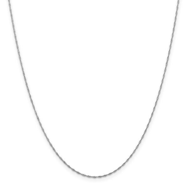 Gold Classics(tm) 1mm. 14kt. White Gold Singapore Necklace