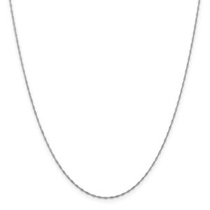 Gold Classics(tm) 1mm. 14kt. White Gold Singapore Necklace
