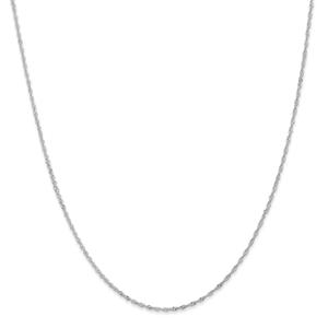 Gold Classics(tm) 1.1mm. 14kt. White Gold Singapore Necklace