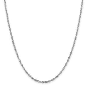 Gold Classics(tm) 2.0mm. 14kt. White Gold Singapore Necklace