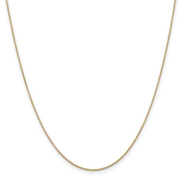 Unisex Gold Classics(tm) 9mm. 14kt. Gold Cable 14in. Necklace