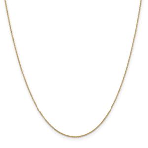 Unisex Gold Classics(tm) 9mm. 14kt. Gold Cable 14in. Necklace