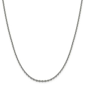 Gold Classics(tm) 2.5mm. White Gold Diamond Cut Necklace