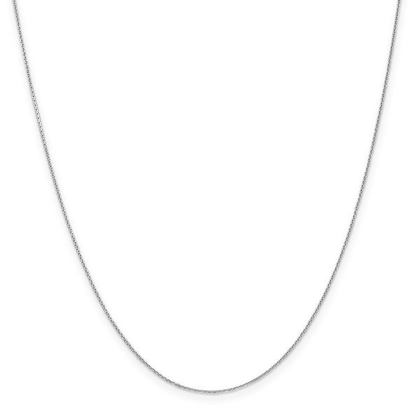 Gold Classics(tm) .65mm. White Gold Diamond Cut Necklace