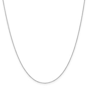 Gold Classics(tm) .65mm. White Gold Diamond Cut Necklace