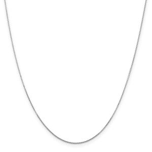 Gold Classics(tm) .80mm. White Gold Diamond Cut Necklace