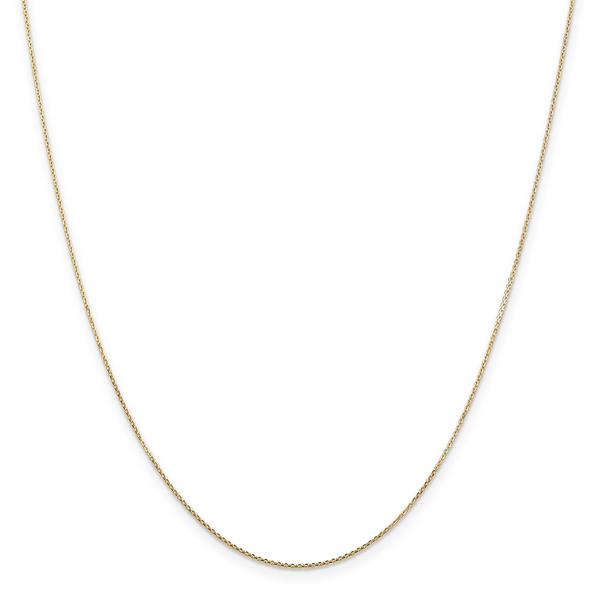 Gold Classics(tm) .80mm. 14kt. Diamond Cut Cable Chain Necklace