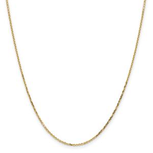 Gold Classics(tm) 1.40mm. 14kt. Diamond Cut Cable Necklace