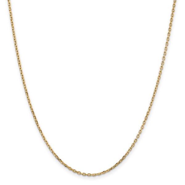Gold Classics(tm) 1.8mm. 14kt. Diamond Cut Cable Chain Necklace
