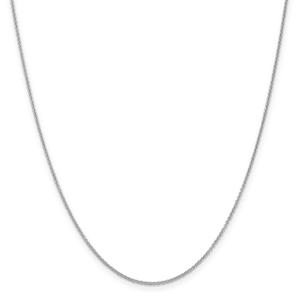 Gold Classics(tm) 1.2mm. 14kt. White Gold Cable Chain Necklace