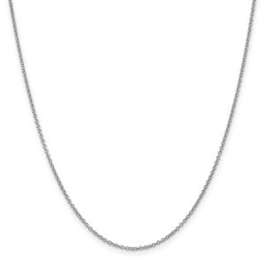 Gold Classics(tm) 1.4mm. 14kt. White Gold Cable Chain Necklace