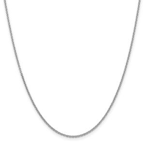 Gold Classics(tm) 1.6mm. 14kt. White Gold Cable Chain Necklace