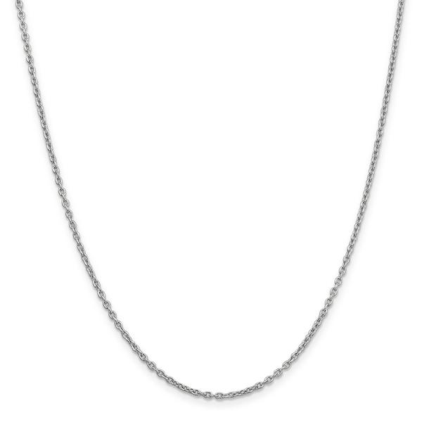 Gold Classics(tm) 2mm. 14kt. White Gold Cable Chain Necklace