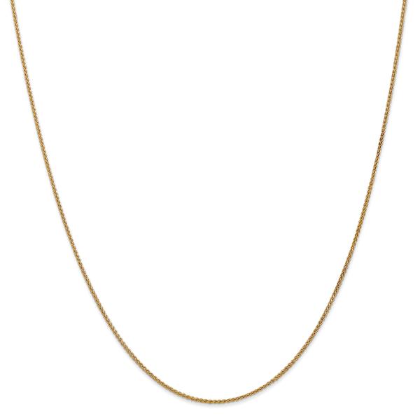 Unisex Gold Classics(tm)1.25mm.14kt. Gold Spiga Chain 14in. Necklace