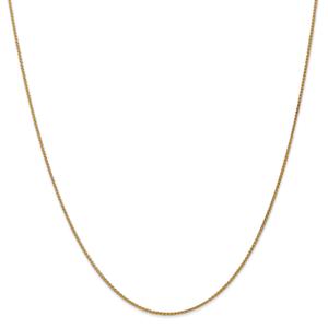 Unisex Gold Classics(tm)1.25mm.14kt. Gold Spiga Chain 14in. Necklace