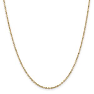 Gold Classics(tm) 2mm. 14kt. Gold Cable Chain Necklace