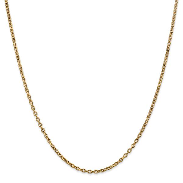 Gold Classics(tm) 2.4mm. 14kt. Gold Cable Chain Necklace