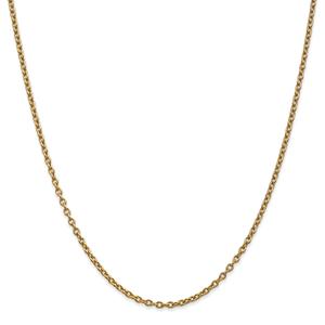 Gold Classics(tm) 2.4mm. 14kt. Gold Cable Chain Necklace