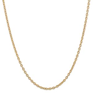 Gold Classics(tm) 3.2mm. 14kt.Gold Cable Chain Necklace