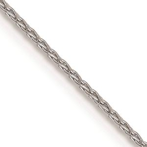 Unisex Gold Classics(tm) 1mm. White Parisian Wheat 14in. Necklace