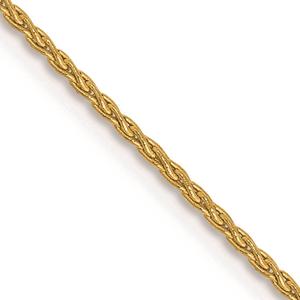 Unisex Gold Classics(tm) 1.20mm. 14kt. Parisian Wheat 14in. Necklace