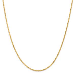 Unisex Gold Classics(tm) 1.75mm. 14kt. Parisian Wheat 14in. Necklace