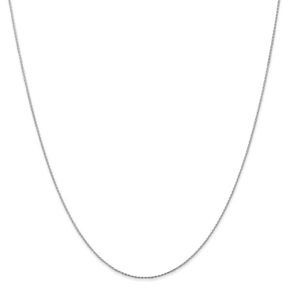 Gold Classics(tm) .8mm. White Parisian Diamond Cut Necklace