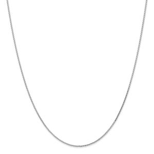 Unisex Gold Classics(tm) 1mm. White Parisian Diamond 14in. Necklace