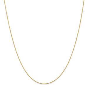 Unisex Gold Classics(tm) .8mm. 14kt. Parisian Diamond 14in. Necklace