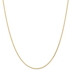 Unisex Gold Classics(tm) 1.0mm.14kt. Parisian Diamond 14in. Necklace