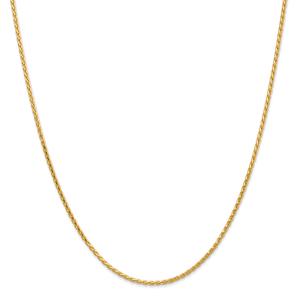 Gold Classics(tm) 1.9mm. 14kt. Parisian Diamond Cut Necklace
