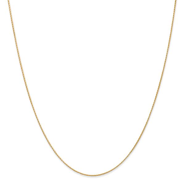 Gold Classics(tm) .7mm. 14kt. Gold Baby Parisian Wheat Necklace