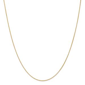 Gold Classics(tm) .7mm. 14kt. Gold Baby Parisian Wheat Necklace