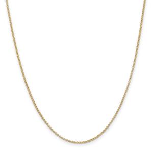 Gold Classics(tm) 1.55mm. 14kt. Gold Solid Rolo Chain Necklace
