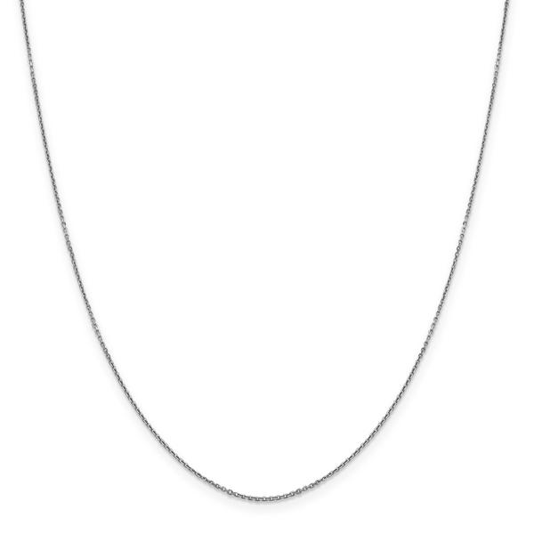 Gold Classics(tm) .90mm. White Gold Diamond Cut Necklace